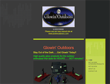 Tablet Screenshot of glowinoutdoors.com